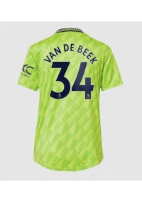 Manchester United Donny van de Beek #34 Fotballdrakt Tredje Klær Dame 2022-23 Korte ermer
